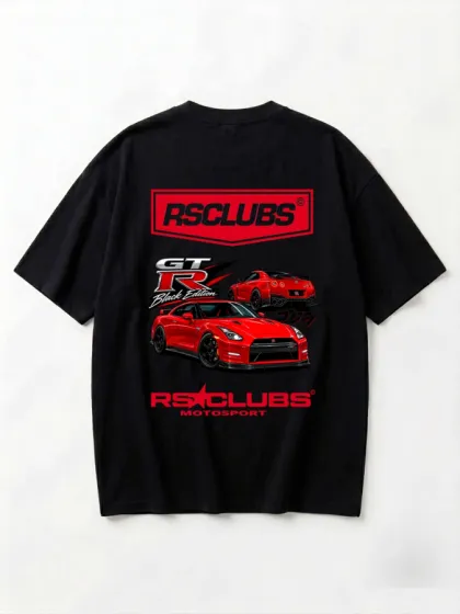 Camiseta Over Nissan GTR Black Edition by Fede Desal