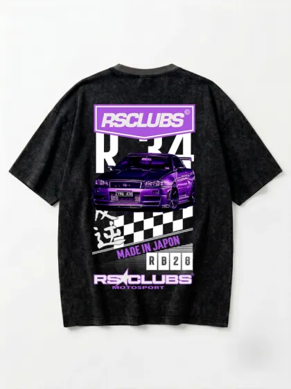 Camiseta Over Washed R34 Clubs