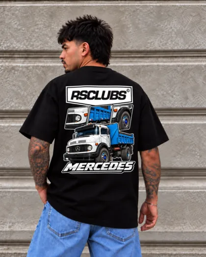 Camiseta over Mercedes truck 80