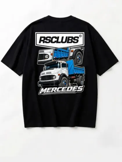 Camiseta over Mercedes truck 80