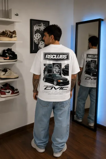 Camiseta Over honda civic