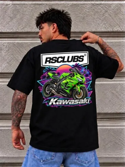 Camiseta Over Kawasaki